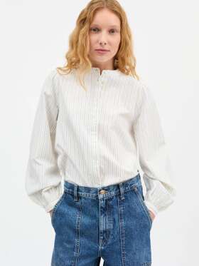 Skall - VITA Finstribet Skjorte 