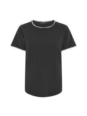 Micha - SMART T-SHIRT MED KANT