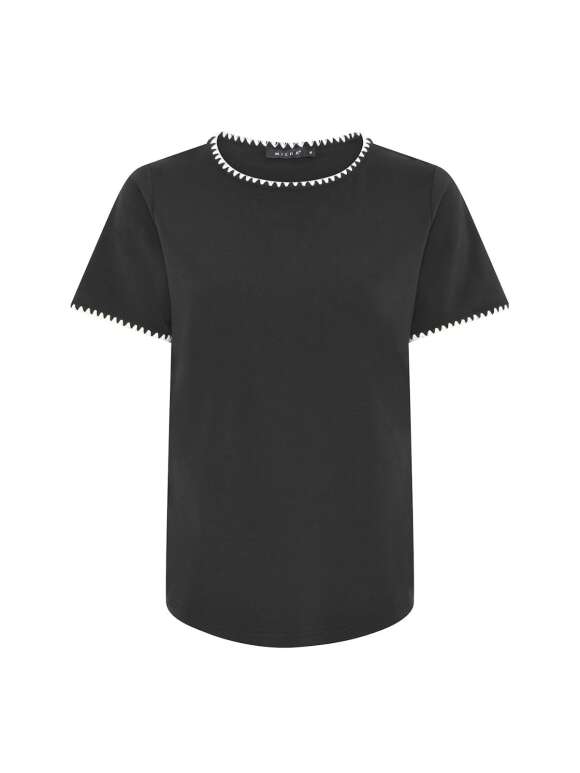 Micha - SMART T-SHIRT MED KANT