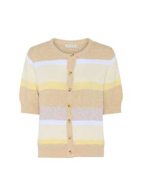 Micha - SPORTY KORTÆRMET STRIKCARDIGAN