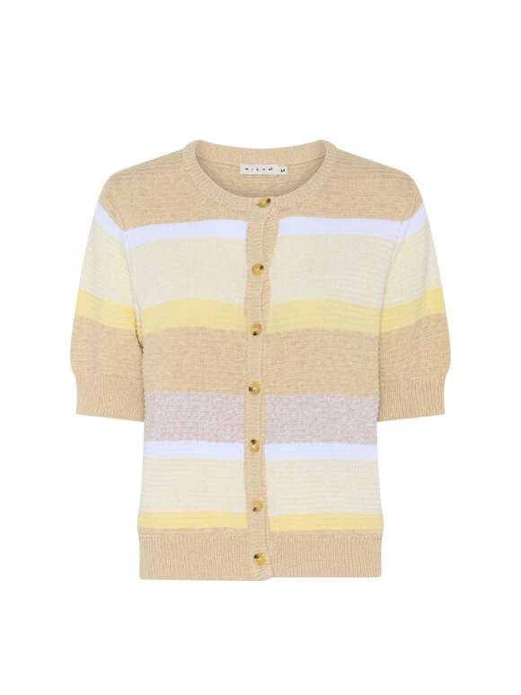 Micha - SPORTY KORTÆRMET STRIKCARDIGAN