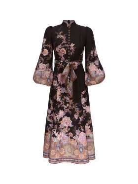 Zimmermann - Luna Button Midi Dress