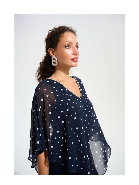 Joseph Ribkoff - Elegant Bluse Med Prikker