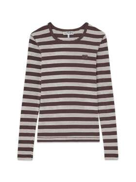 Ganni - Soft Cotton Rib Longsleeve
