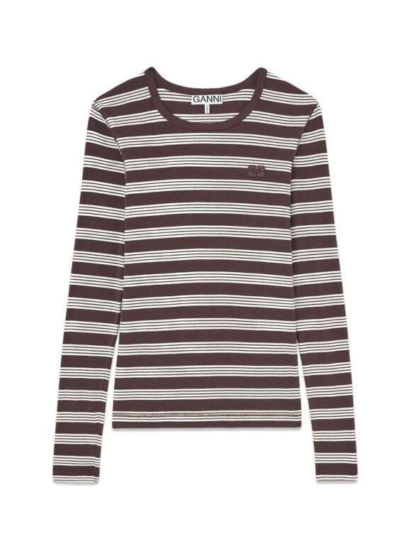 Ganni - Soft Cotton Rib Longsleeve