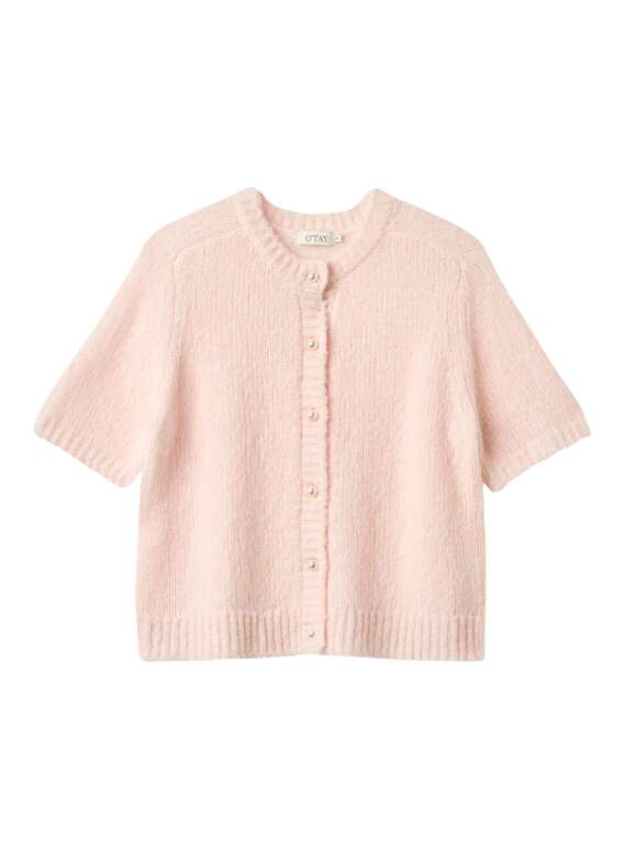 O TAY - PAMMY KORTÆRMET CARDIGAN
