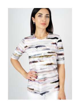 Textil Karntner - Smart Grafisk Bluse