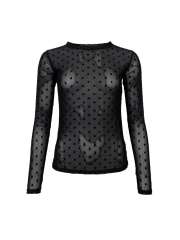 Black Colour - JENNIE DOTTED MESH Black Colour - JENNIE DOTTED MESH
