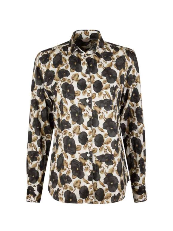 Stenstrøms - SIRA Flora Hør Skjorte