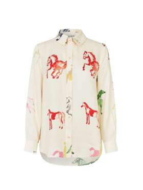 Stine Goya - Sofistikeret Skjorte Horses