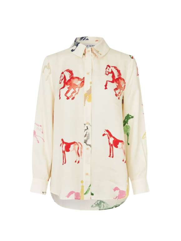 Stine Goya - Sofistikeret Skjorte Horses