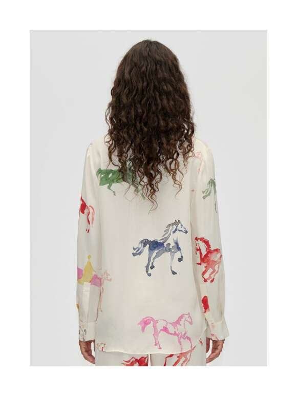 Stine Goya - Sofistikeret Skjorte Horses