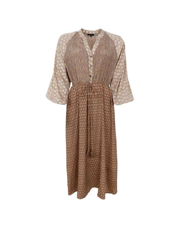 Black Colour - LUNA RAGLAN DRESS Midi Kjole