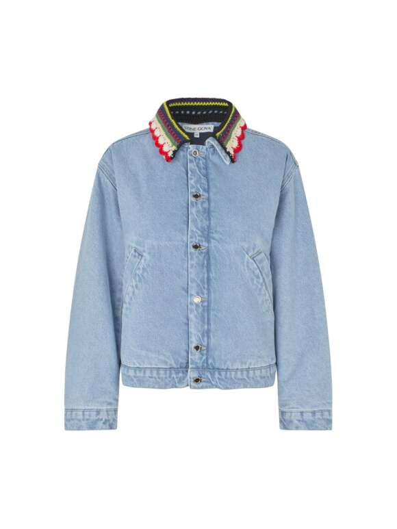 Stine Goya - Collared Cropped Bomber Jacket