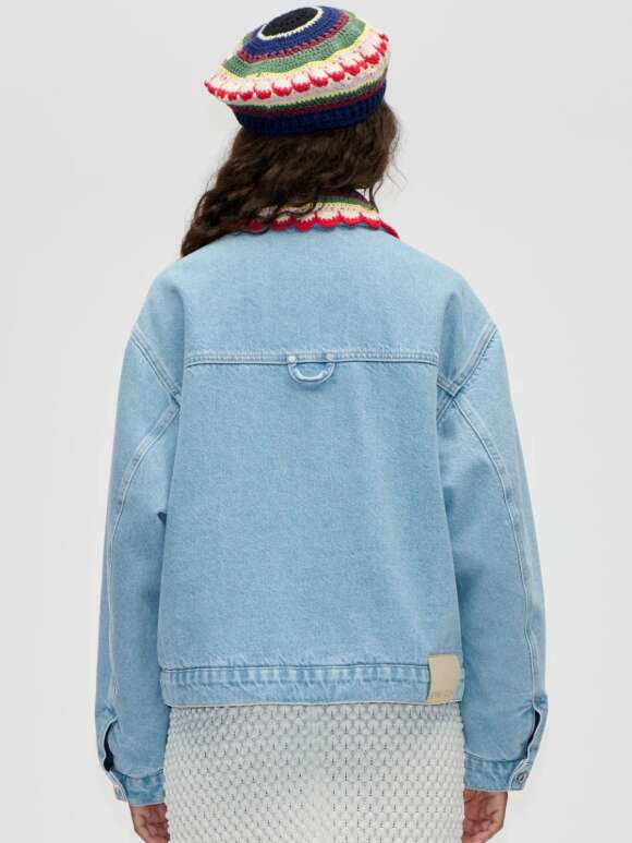 Stine Goya - Collared Cropped Bomber Jacket