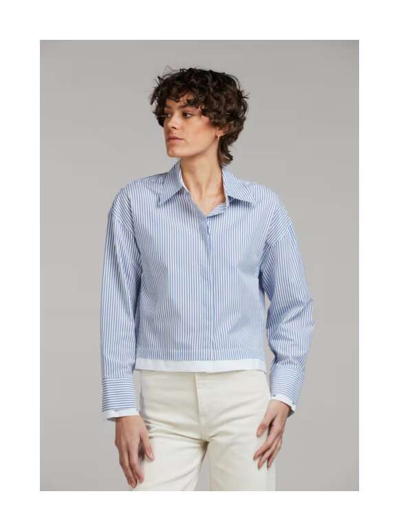 Stenstrøms - LENA Smart Stribet Skjorte