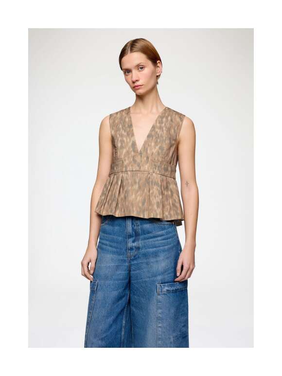 Ganni - Raffineret Print Bluse