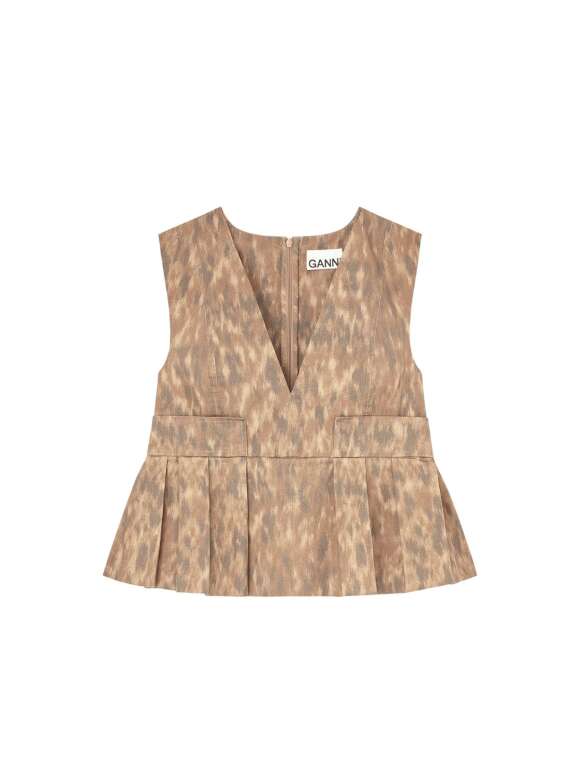 Ganni - Raffineret Print Bluse