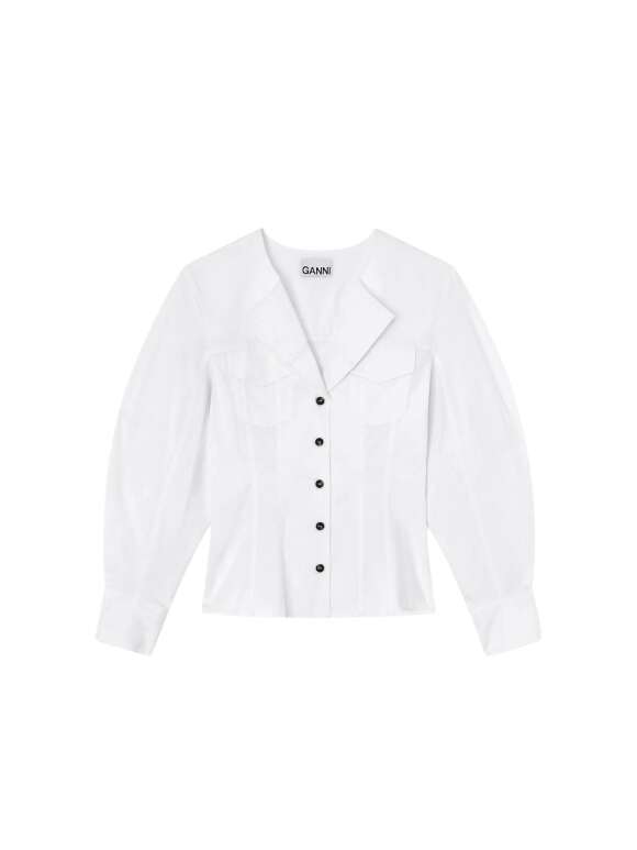 Ganni - Elegant Skjorte Bluse