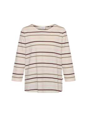 REDGREEN - CROCO Feminin Stribet Bluse