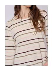 REDGREEN - CROCO Feminin Stribet Bluse REDGREEN - CROCO Feminin Stribet Bluse