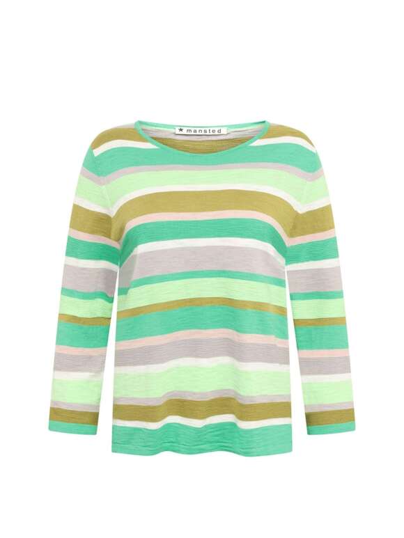 Mansted - MENORCA Casual Stribet Strik