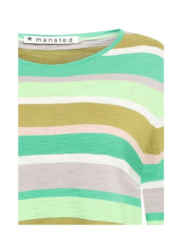 Mansted - MENORCA Casual Stribet Strik