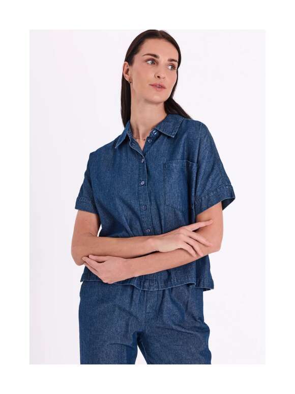 FREEQUENT - RONDA Klassisk Denim Skjorte