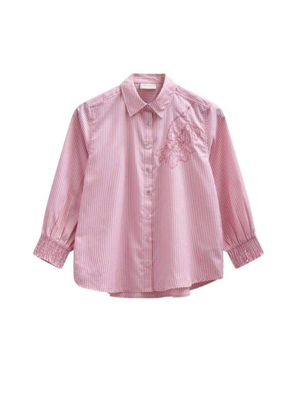 FREEQUENT - EVALINA Feminin Stribet Skjorte