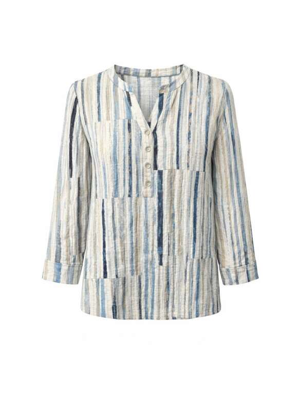 2-Biz - AMOA STRIBET BLUSE
