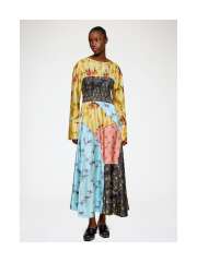 Ganni - Feminin Patchwork Kjole