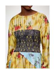 Ganni - Feminin Patchwork Kjole