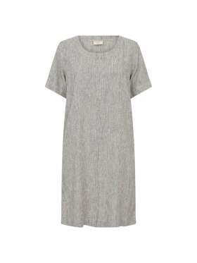 FREEQUENT - LAVA Feminin Stribet Hørkjole