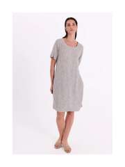 FREEQUENT - LAVA Feminin Stribet Hørkjole