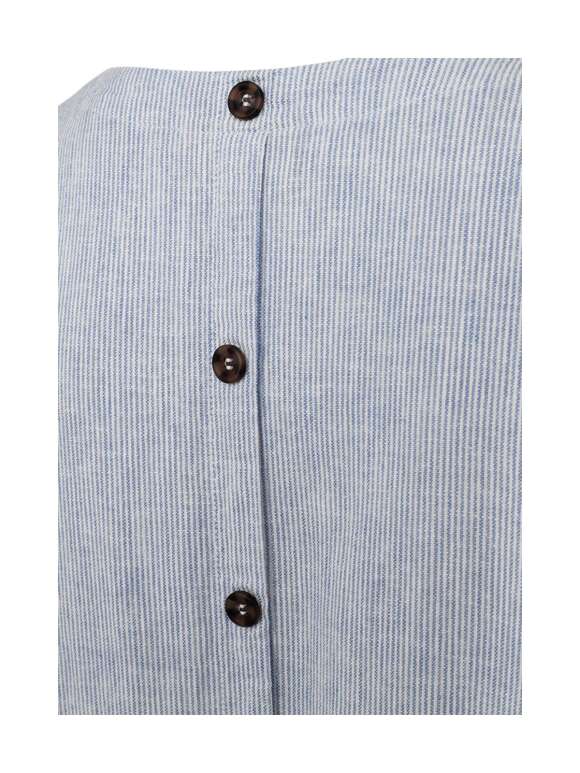 FREEQUENT - LAVA Feminin Stribet Hørkjole