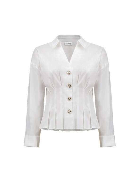 Joseph Ribkoff - Sofistikeret Figursyet Peplumbluse