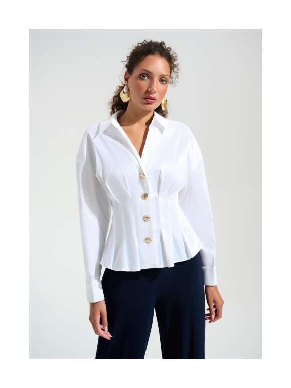 Joseph Ribkoff - Sofistikeret Figursyet Peplumbluse