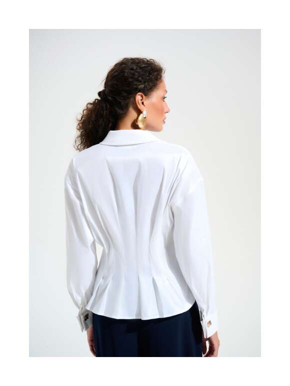 Joseph Ribkoff - Sofistikeret Figursyet Peplumbluse