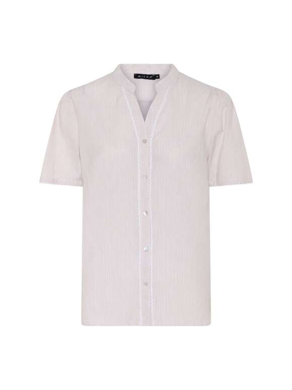 Micha - Finstribet Skjorte Bluse