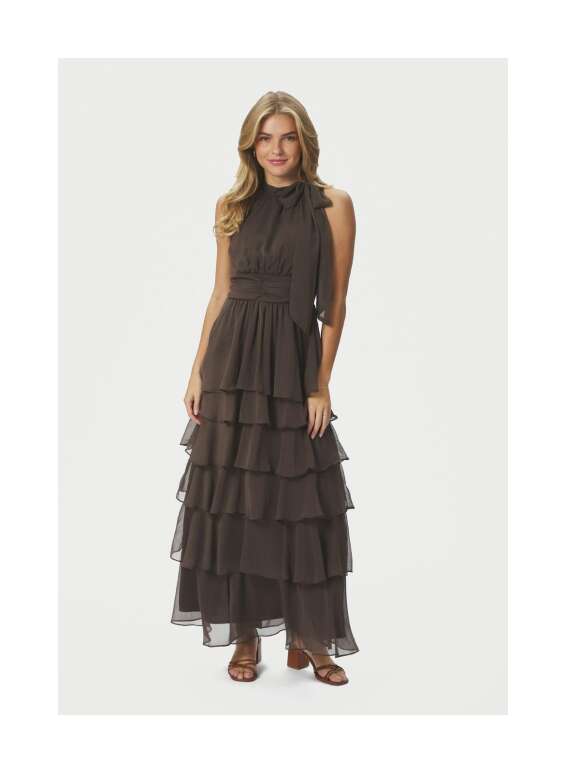 Neo Noir - MARLI Sofistikeret Lang Kjole