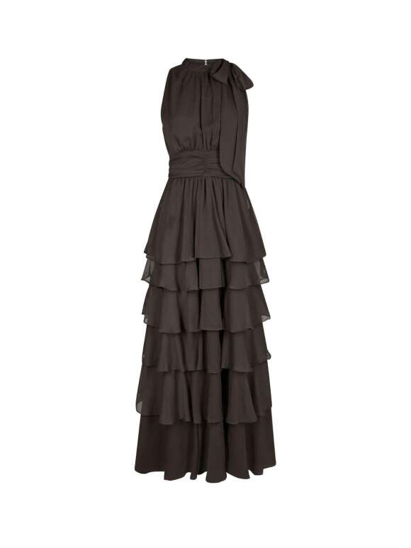 Neo Noir - MARLI Sofistikeret Lang Kjole