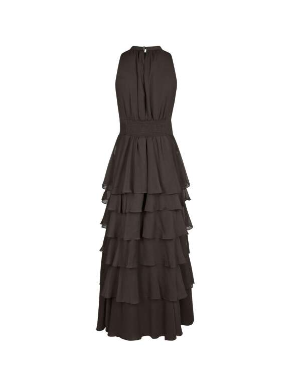 Neo Noir - MARLI Sofistikeret Lang Kjole