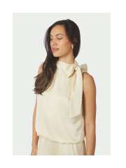 Neo Noir - VEDA Feminin Satin Bluse