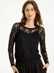 In Front - KIA Feminin Mesh Bluse