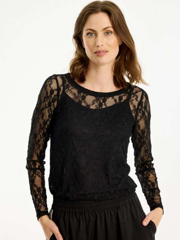 In Front - KIA Feminin Mesh Bluse