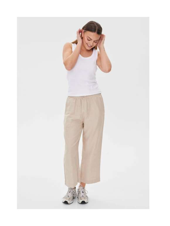 FREEQUENT - LAVA Klassiske 7/8 Hør Bukser 