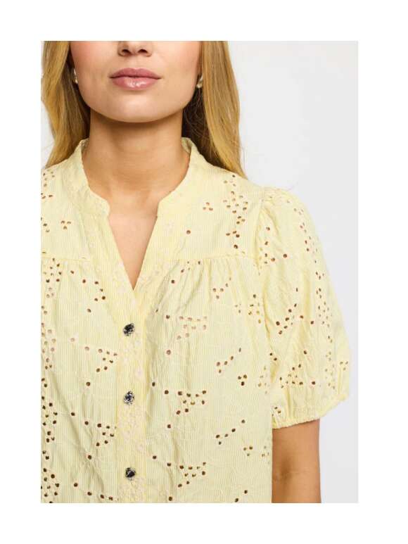 2-Biz - CANI Feminin Hulmønster Bluse