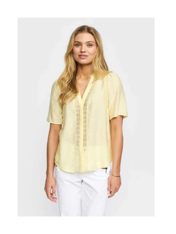2-Biz - CINA Charmant Skjortebluse Med Blonde