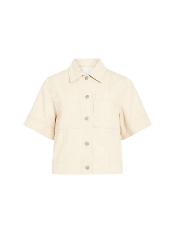 Rough Edit - SHORT SLEEVED DENIM SHIRT