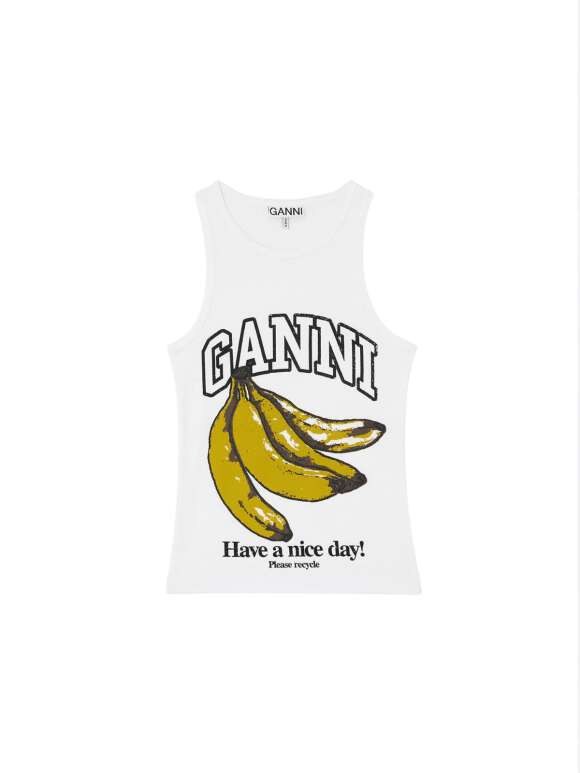 Ganni - Tanktop med banan